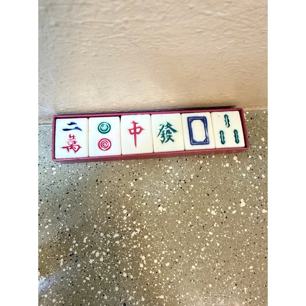 Mahjong‎ Tile Soap Set Decorative Asian Guest Soap Vintage Style 6pc
